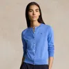 Polo Ralph Lauren Cotton-blend Cardigan In Blue