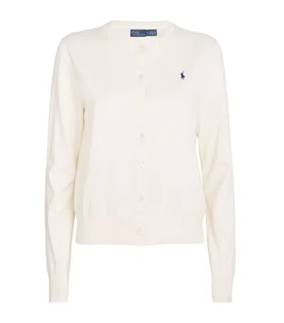 Polo Ralph Lauren Cotton-blend Cardigan In Ivory