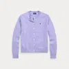 Polo Ralph Lauren Cotton-blend Cardigan In Purple