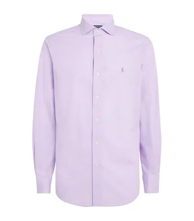 Polo Ralph Lauren Cotton-blend Check Shirt In Purple