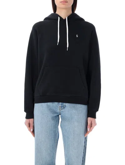 Polo Ralph Lauren Cotton-blend Classic Pony Hoodie In Black