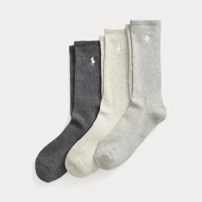 Polo Ralph Lauren Cotton-blend Crew Sock 3-pack In Multi