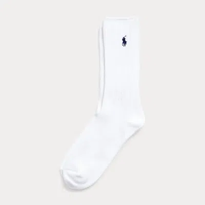 Polo Ralph Lauren Cotton-blend Crew Socks In White