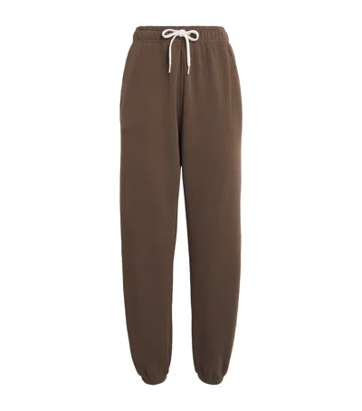 Polo Ralph Lauren Cotton-blend Cuffed Sweatpants In Brown
