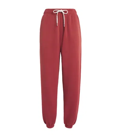 Polo Ralph Lauren Cotton-blend Cuffed Sweatpants In Red