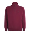 Polo Ralph Lauren Mens Embroidered-logo Long-sleeve Knitted Polo Top In Burgundy