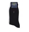 Polo Ralph Lauren Cotton-blend Dress Sock 2-pack In Blue