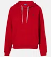 Polo Ralph Lauren Red Plush Cotton Sweatshirt In Red