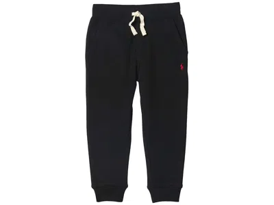 Polo Ralph Lauren Cotton Blend Fleece Joggers (little Kids) Boy's Casual Pants Polo Black : 3t Toddler, Polyester/flee