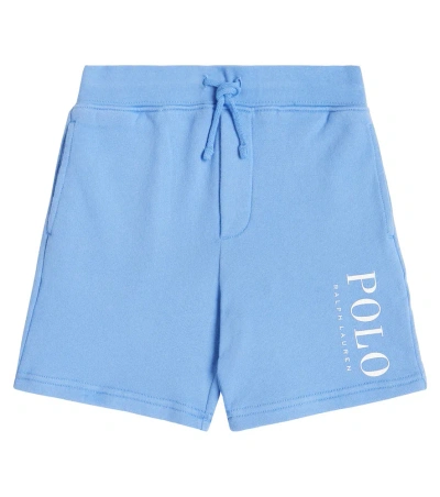 Polo Ralph Lauren Kids' Cotton-blend Fleece Shorts In Harbor Island Blue