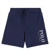 Polo Ralph Lauren Cotton-blend Fleece Shorts In Newport Navy