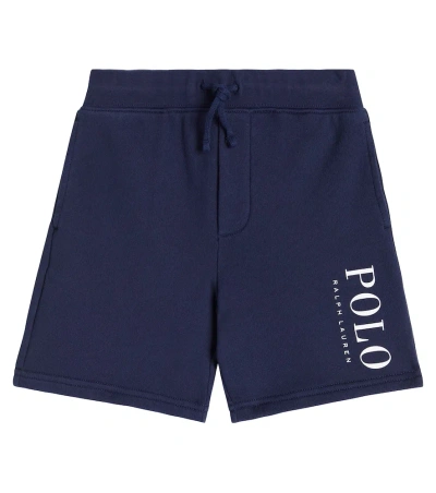 Polo Ralph Lauren Kids' Cotton-blend Fleece Shorts In Newport Navy
