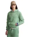 Polo Ralph Lauren Cotton Blend Fleece Solid Classic Fit Hoodie In Green