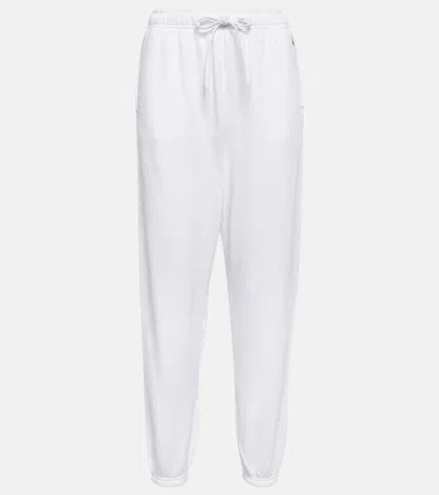 Polo Ralph Lauren Cotton-blend Fleece Sweatpants In White