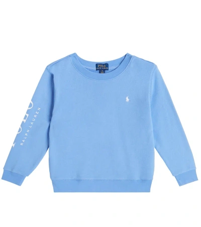 Polo Ralph Lauren Kids' Cotton-blend Fleece Sweatshirt In Harbor Island Blue