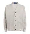 Polo Ralph Lauren Cotton-blend Fleece Vintage Fit Cardigan In Gray