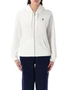 Polo Ralph Lauren Knitwear Hooded Sweatshirt Front Pockets In White