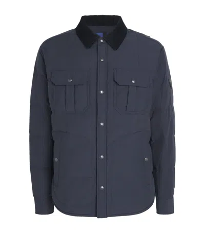 Polo Ralph Lauren Cotton-blend Hartland Down Shacket In Blue