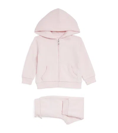 Polo Ralph Lauren Kids' Cotton-blend Hoodie And Sweatpants Set In Pink