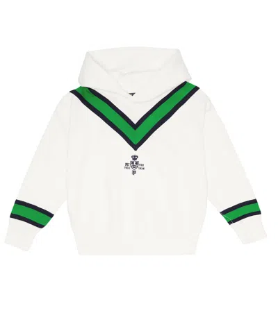 Polo Ralph Lauren Kids' Cotton-blend Hoodie In Bianco