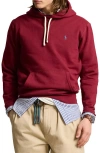 Polo Ralph Lauren The Rl Fleece Hoodie In Red Carpet