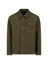 Polo Ralph Lauren Collared Long Sleeve Sweatshirt And Pockets In Green