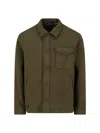 Polo Ralph Lauren Collared Long Sleeve Sweatshirt And Pockets In Green
