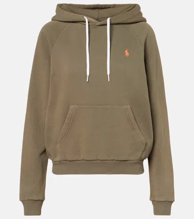 Polo Ralph Lauren Cotton-blend Jersey Hoodie In Green