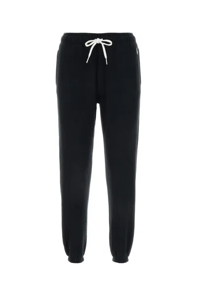 Polo Ralph Lauren Joggers Cotton Blend Elastic Waistband In Poloblack
