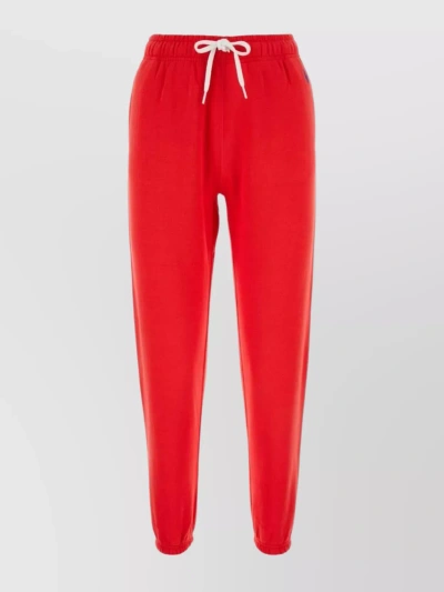 Polo Ralph Lauren Polo Pony-embroidered Track Trousers In Red
