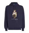 Polo Ralph Lauren Hooded Sweatshirt With Graphic Print And Pocket In Blue