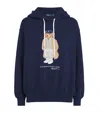 Polo Ralph Lauren Brushed Cotton Blend Sweatshirt With Iconic Polo Bear In Blue