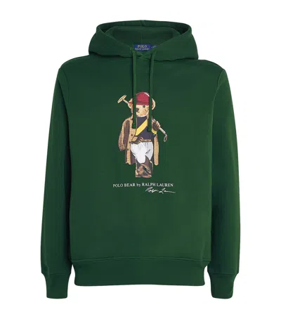 Polo Ralph Lauren Cotton-blend Polo Bear Hoodie In Green