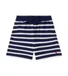 Polo Ralph Lauren Striped French Terry Short In Blue