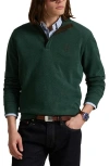 Polo Ralph Lauren Cotton Blend Quarter Zip Pullover In Green