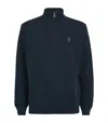 Polo Ralph Lauren Cotton-blend Quarter-zip Sweater In Navy