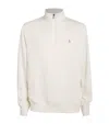 Polo Ralph Lauren Cotton-blend Quarter-zip Sweater In Neutral