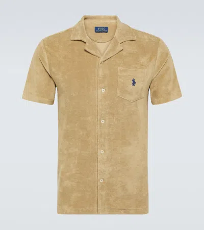 Polo Ralph Lauren Cotton-blend Shirt In Beige