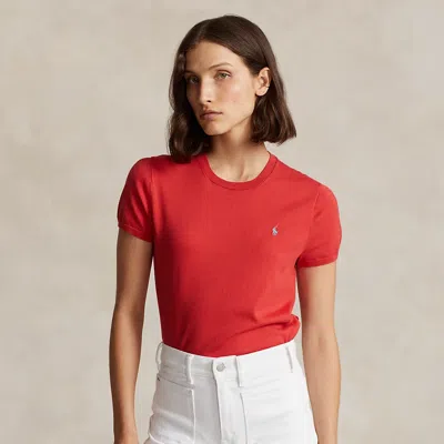 Polo Ralph Lauren Cotton-blend Short-sleeve Jumper In Pattern