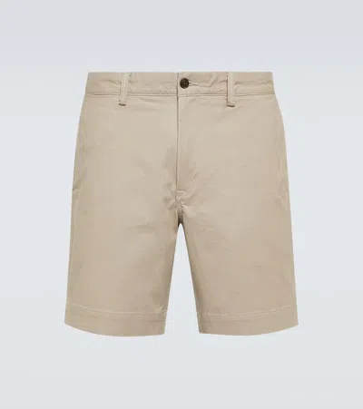 Polo Ralph Lauren Cotton-blend Shorts In Beige
