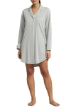 Polo Ralph Lauren Lauren Ralph Lauren Bingham Knits Cotton Sleepshirt In Gray