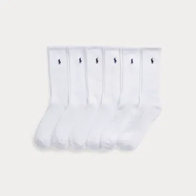 Polo Ralph Lauren Cotton-blend Sock 6-pack In White