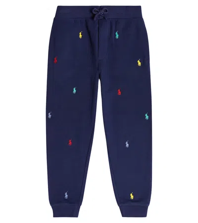 Polo Ralph Lauren Kids' Cotton-blend Sweatpants In Blue