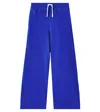 Polo Ralph Lauren Kids' Toddler And Little Girls French Terry Wide-leg Sweatpants In Cruise Royal With Stem