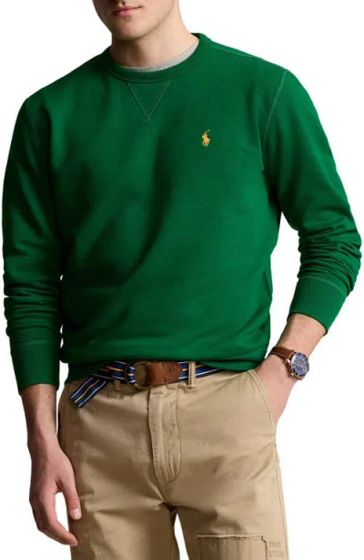 Polo Ralph Lauren Cotton Blend Sweatshirt In Athletic Green