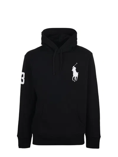 Polo Ralph Lauren Cotton Blend Sweatshirt In Black