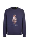 Polo Ralph Lauren Hoodie Man Ralph Lauren - Lscnm4 Long Sleeve Sweatshirt - Blue In Blue