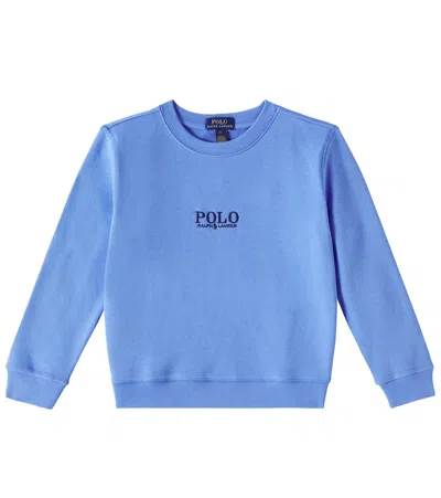 Polo Ralph Lauren Kids' Cotton-blend Sweatshirt In Harbor Island Blue