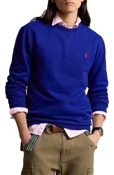 Polo Ralph Lauren Cotton Blend Sweatshirt In Heritage Royal
