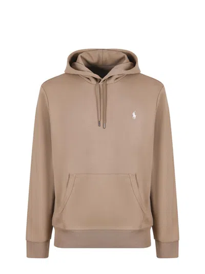 Polo Ralph Lauren Cotton Blend Sweatshirt In Neutral